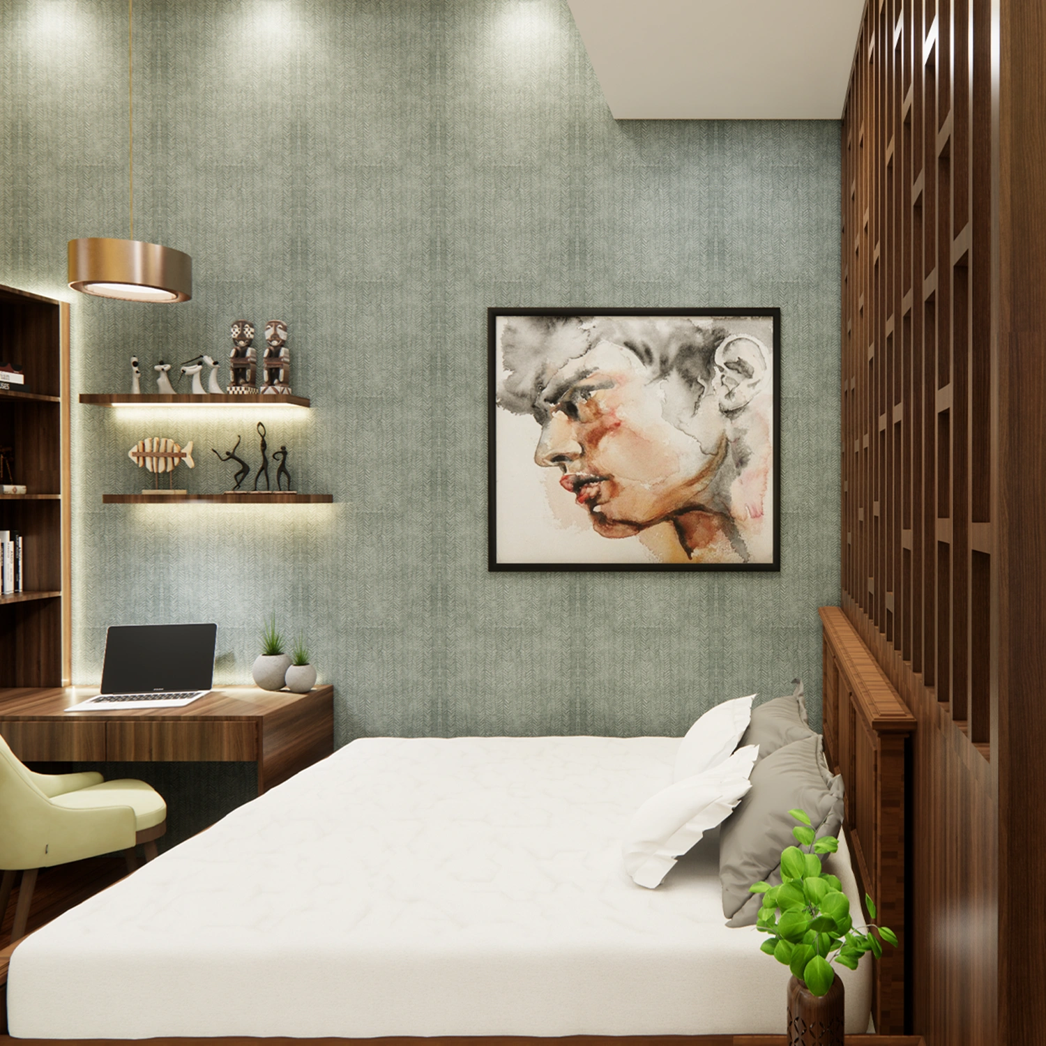 Detail of high-quality wood grain and texture